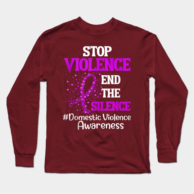 Stop violence end the silence Long Sleeve T-Shirt by sevalyilmazardal